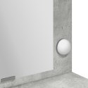 Toaletka vidaXL z lampkami LED Szary beton 100x41x135 cm