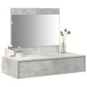  Ścienna Toaletka Szara Beton 83x40x70 cm