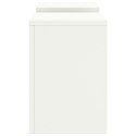  Zewnętrzne Stojaki na Rośliny Filar 2 szt. Białe 24x24x35 cm Stal