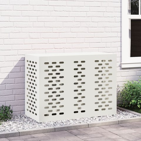 Pokrowiec na klimatyzator vidaXL Biały 110x50x80 cm Stalowy