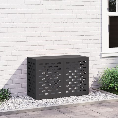 Pokrowiec na klimatyzator vidaXL Czarny 90x40x60 cm Stal
