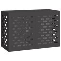 Pokrowiec na klimatyzator vidaXL Czarny 90x40x60 cm Stal