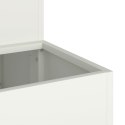  Donica Ogrodowa 2-Poziomowa 100x60x45 cm Biała Stal