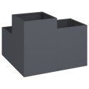  Donica Ogrodowa 80x80x60 cm Antracytowa Stal