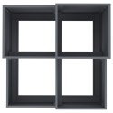  Donica Ogrodowa 80x80x60 cm Antracytowa Stal