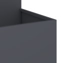  Donica Ogrodowa 80x80x60 cm Antracytowa Stal