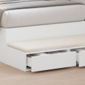 Szuflady do łóżka  Białe 75x36,5x16,5 cm z drewna inżynieryjnego