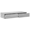  Szuflady do łóżka Szare Sonoma 90x36,5x16,5 cm z materiału drewnopochodnego