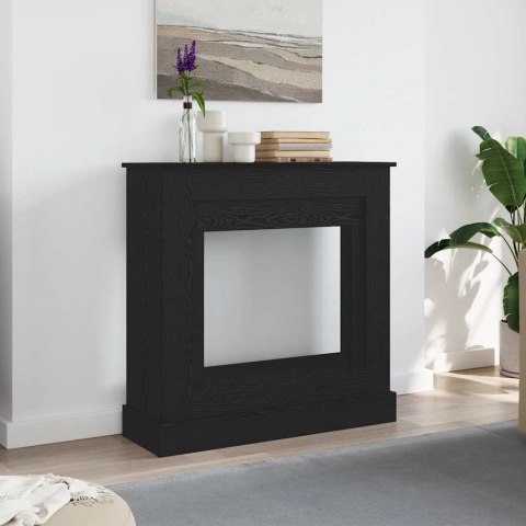 Obudowa kominka Czarny dąb 90x30x90 cm Drewno klejone Obudowa kominka Czarny dąb 90x30x90 cm Drewno klejone
