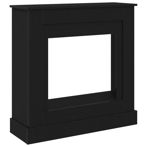 Obudowa kominka Czarny dąb 90x30x90 cm Drewno klejone Obudowa kominka Czarny dąb 90x30x90 cm Drewno klejone