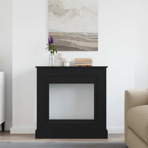 Obudowa kominka Czarny dąb 90x30x90 cm Drewno klejone Obudowa kominka Czarny dąb 90x30x90 cm Drewno klejone