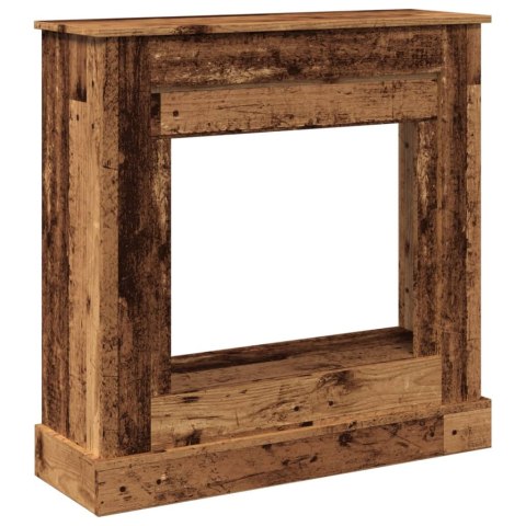 Obudowa kominka, stare drewno, 90x30x90 cm Obudowa kominka, stare drewno, 90x30x90 cm