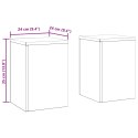 VidaXL Stojaki na rośliny zewnętrzne Filarek 2 szt. 24x24x35 cm Stal ocynkowana