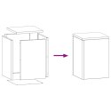 VidaXL Zewnętrzne Stojaki na Rośliny Filary 2 szt Antracytowy 24x24x35 cm Stal