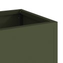 Podniesiony Ogrodowy Kwasownik 60x26x45 cm Oliwkowy Stal