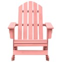  Ogrodowy fotel bujany Adirondack, lite drewno jodłowe, różowy