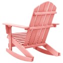  Ogrodowy fotel bujany Adirondack, lite drewno jodłowe, różowy