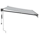  Zwijana markiza, antracytowo-biała, 3x2,5m, tkanina i aluminium