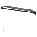 VidaXL Zwijana markiza, antracytowa, 3,5x2,5 m, tkanina i aluminium