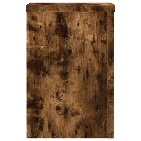 VidaXL Podstawki pod doniczki, 2 szt., przydymiony dąb, 20x20x30 cm VidaXL Podstawki pod doniczki, 2 szt., przydymiony dąb, 20x20x30 cm