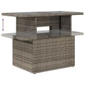 VidaXL Zestaw Sofy Ogrodowej 7 Części Szary Rattan, Metal Meble Ogrodowe