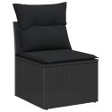 Zestaw Sof Ogrodowych vidaXL Zestaw 10 Czarny Rattan