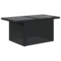 Zestaw Sof Ogrodowych vidaXL Zestaw 10 Czarny Rattan