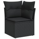 Zestaw Sof Ogrodowych vidaXL Zestaw 10 Czarny Rattan
