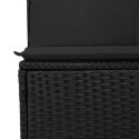 Zestaw Sof Ogrodowych vidaXL Zestaw 10 Czarny Rattan