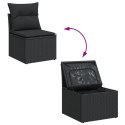Zestaw Sof Ogrodowych vidaXL Zestaw 10 Czarny Rattan