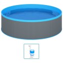 BASEN STALOWY I PVC OGRODOWY SKIMMER POMPA 350x90
