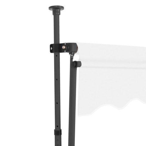 Ręcznie zwijana markiza z LED, 100 cm, kremowa Ręcznie zwijana markiza z LED, 100 cm, kremowa