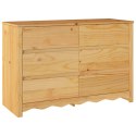 Komoda vidaXL ""DRAMMEN"" 111x43x73,5 cm Lite drewno sosnowe