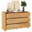 Komoda vidaXL ""DRAMMEN"" 111x43x73,5 cm Lite drewno sosnowe