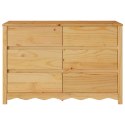 Komoda vidaXL ""DRAMMEN"" 111x43x73,5 cm Lite drewno sosnowe