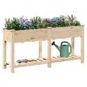 VidaXL Donica ogrodowa z siatkami 161x43x76 cm z litego drewna świerkowego
