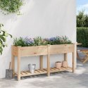 VidaXL Donica ogrodowa z siatkami 161x43x76 cm z litego drewna świerkowego