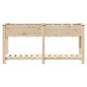 VidaXL Donica ogrodowa z siatkami 161x43x76 cm z litego drewna świerkowego