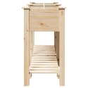 VidaXL Donica ogrodowa z siatkami 161x43x76 cm z litego drewna świerkowego