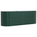 VidaXL Podniesione Łóżko do Ogrodu Zielone 240x80x81 cm Stal Galwanizowana