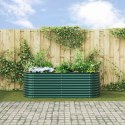 VidaXL Podniesione Łóżko do Ogrodu Zielone 240x80x81 cm Stal Galwanizowana