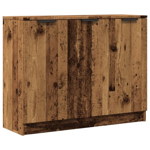 VidaXL Szafka, stare drewno, 90,5x30x70 cm, materiał drewnopochodny VidaXL Szafka, stare drewno, 90,5x30x70 cm, materiał drewnopochodny