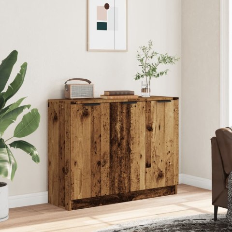 VidaXL Szafka, stare drewno, 90,5x30x70 cm, materiał drewnopochodny VidaXL Szafka, stare drewno, 90,5x30x70 cm, materiał drewnopochodny