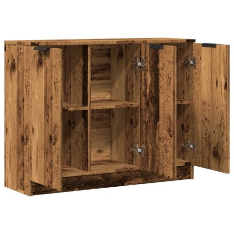 VidaXL Szafka, stare drewno, 90,5x30x70 cm, materiał drewnopochodny VidaXL Szafka, stare drewno, 90,5x30x70 cm, materiał drewnopochodny