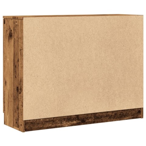 VidaXL Szafka, stare drewno, 90,5x30x70 cm, materiał drewnopochodny VidaXL Szafka, stare drewno, 90,5x30x70 cm, materiał drewnopochodny