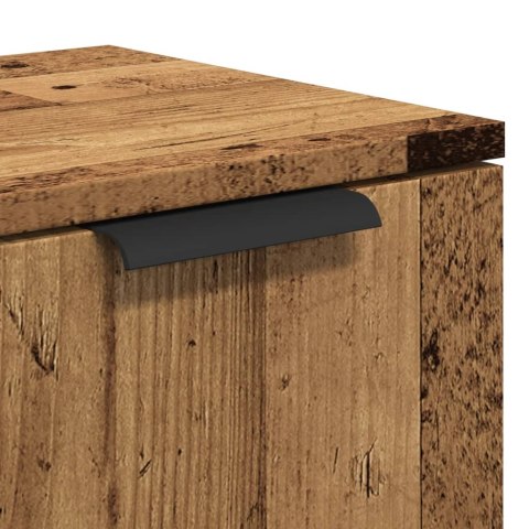VidaXL Szafka, stare drewno, 90,5x30x70 cm, materiał drewnopochodny VidaXL Szafka, stare drewno, 90,5x30x70 cm, materiał drewnopochodny