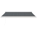  Zwijana markiza, antracytowa, 3x2,5 m, tkanina i aluminium