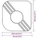 VidaXL Zwijana markiza, niebiesko-biała, 3,5x2,5 m tkanina i aluminium