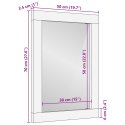 VidaXL Lustro łazienkowe 50x70x3 cm Lite drewno akacjowe