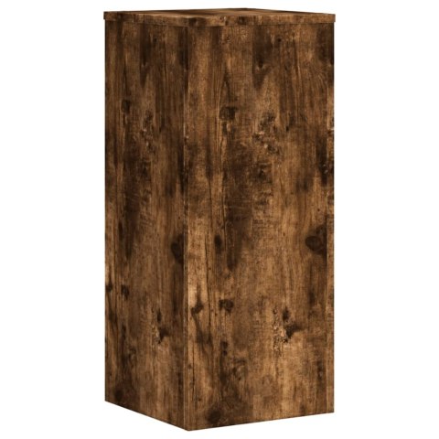 VidaXL Podstawki pod doniczki, 2 szt., przydymiony dąb, 30x30x70 cm VidaXL Podstawki pod doniczki, 2 szt., przydymiony dąb, 30x30x70 cm